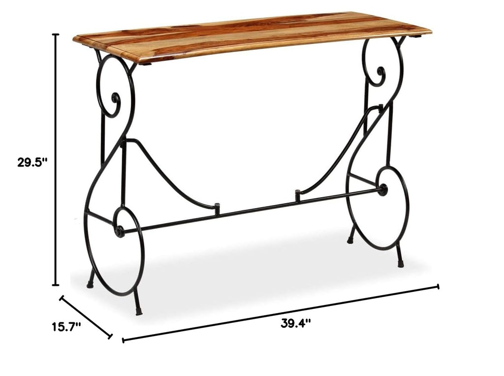 Solid Sheesham Wood Console Table G6795