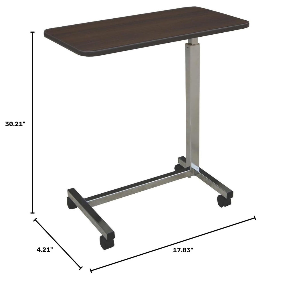 Adjustable Overbed Table with Wheels J5092