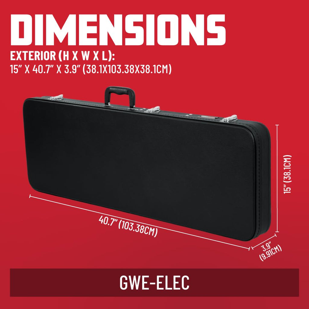 Hard-Shell Wood Case for Standard Electric Guitars I940