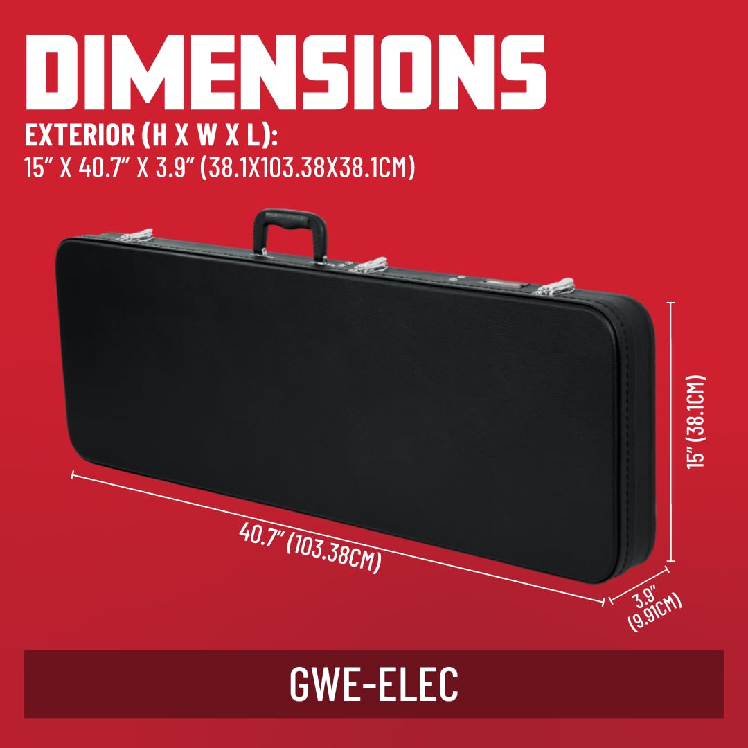 Hard-Shell Wood Case for Standard Electric Guitars I940