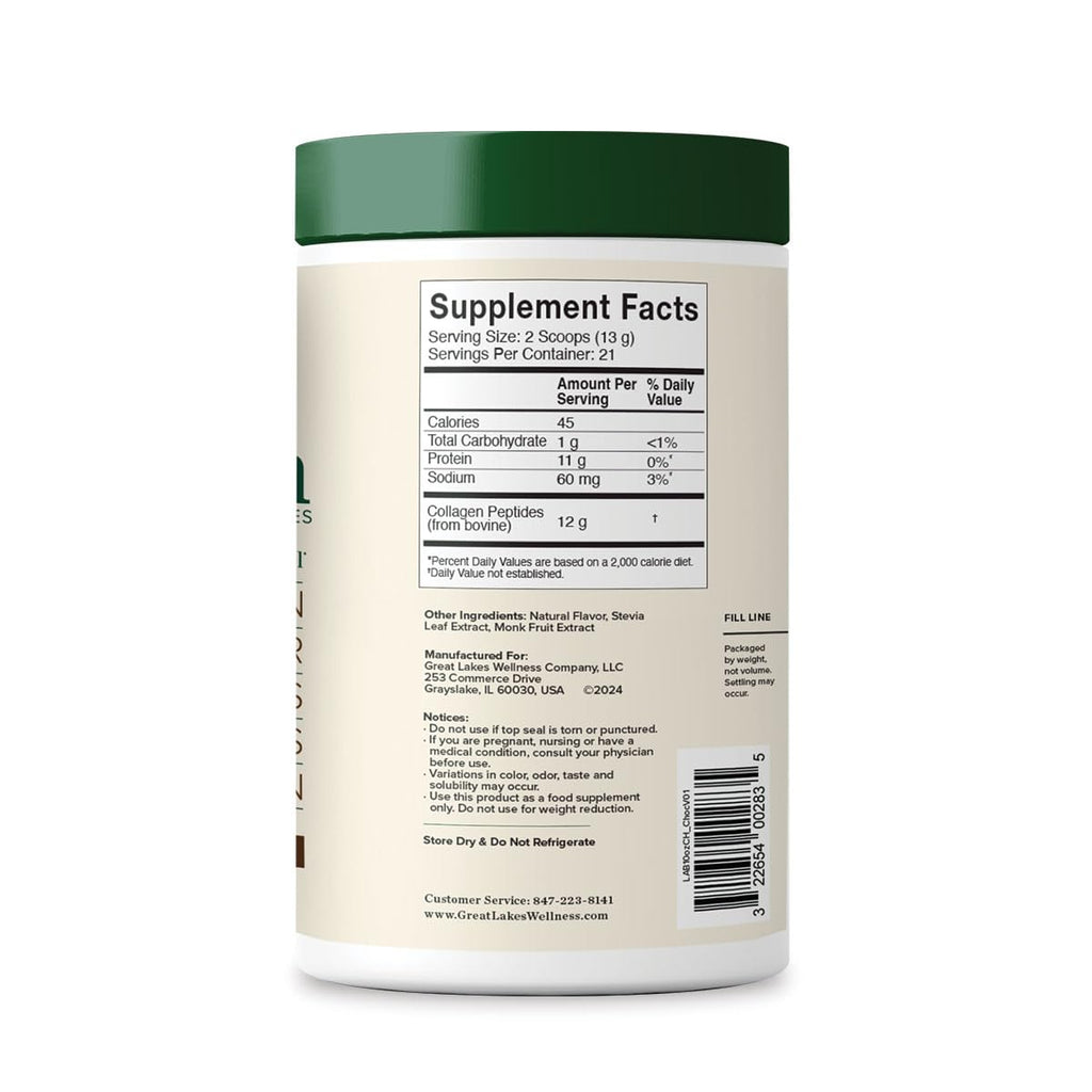 Collagen Peptides Powder, Chocolate, 10 oz V3781
