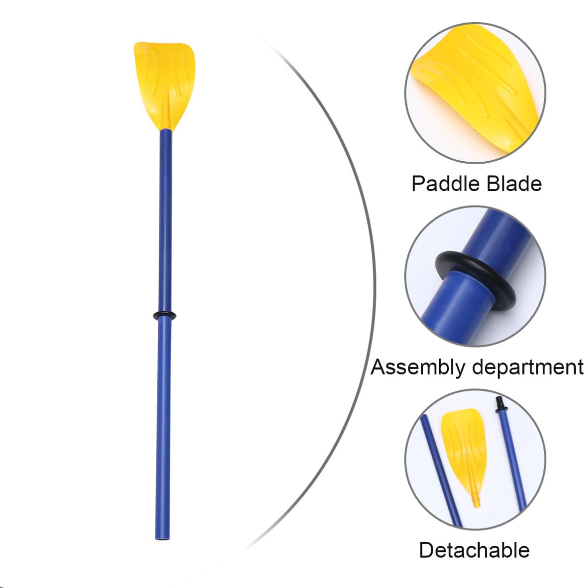 Detachable Plastic Boat Paddle with Aluminum Alloy Poles Y58723