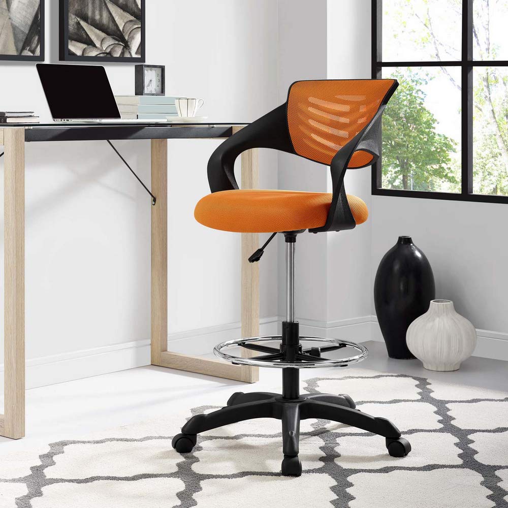 Orange Drafting Chair W83744
