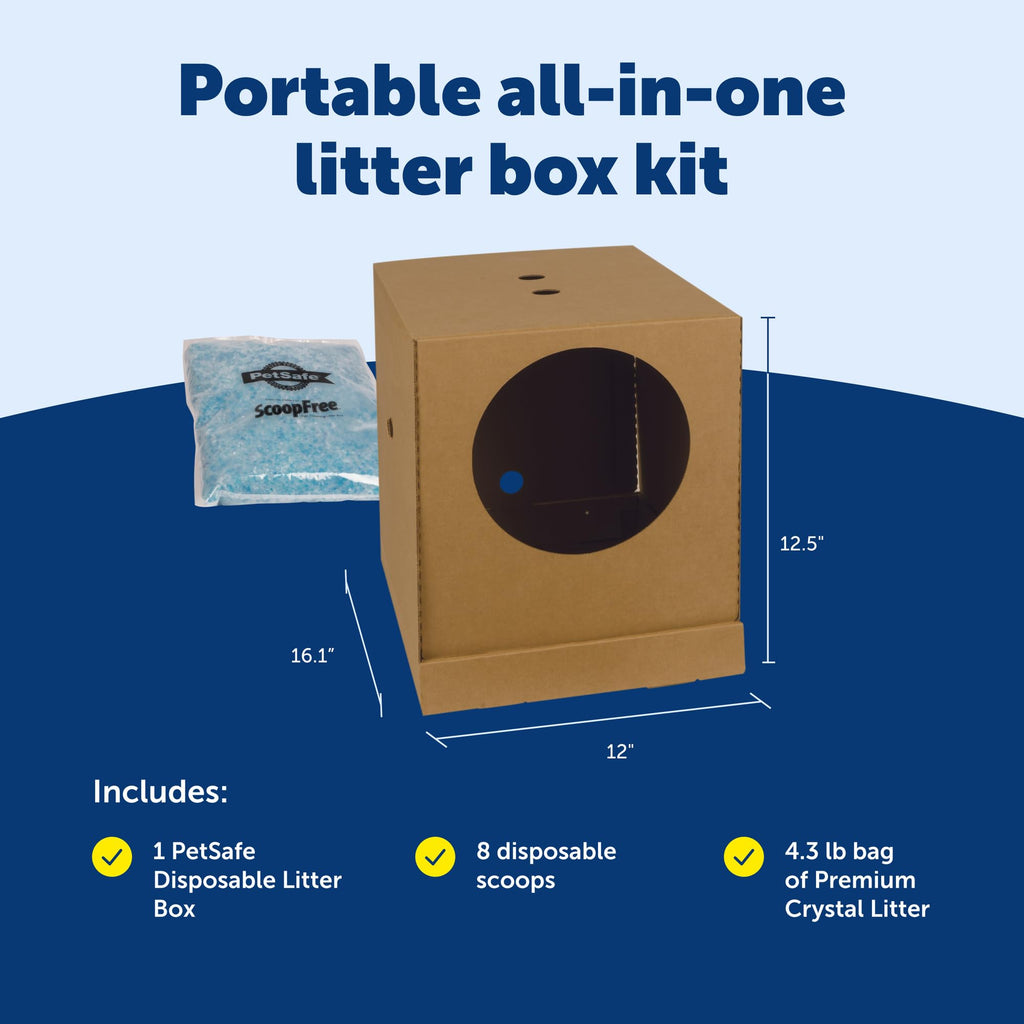 Disposable Litter Box, Fresh Scent, 4.3Lb Bag X6246