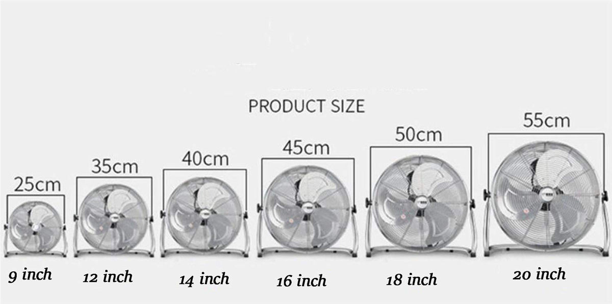 Chrome Metal High Velocity Fan K43018