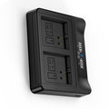 18W PD LCD USB Dual Battery Charger T3649