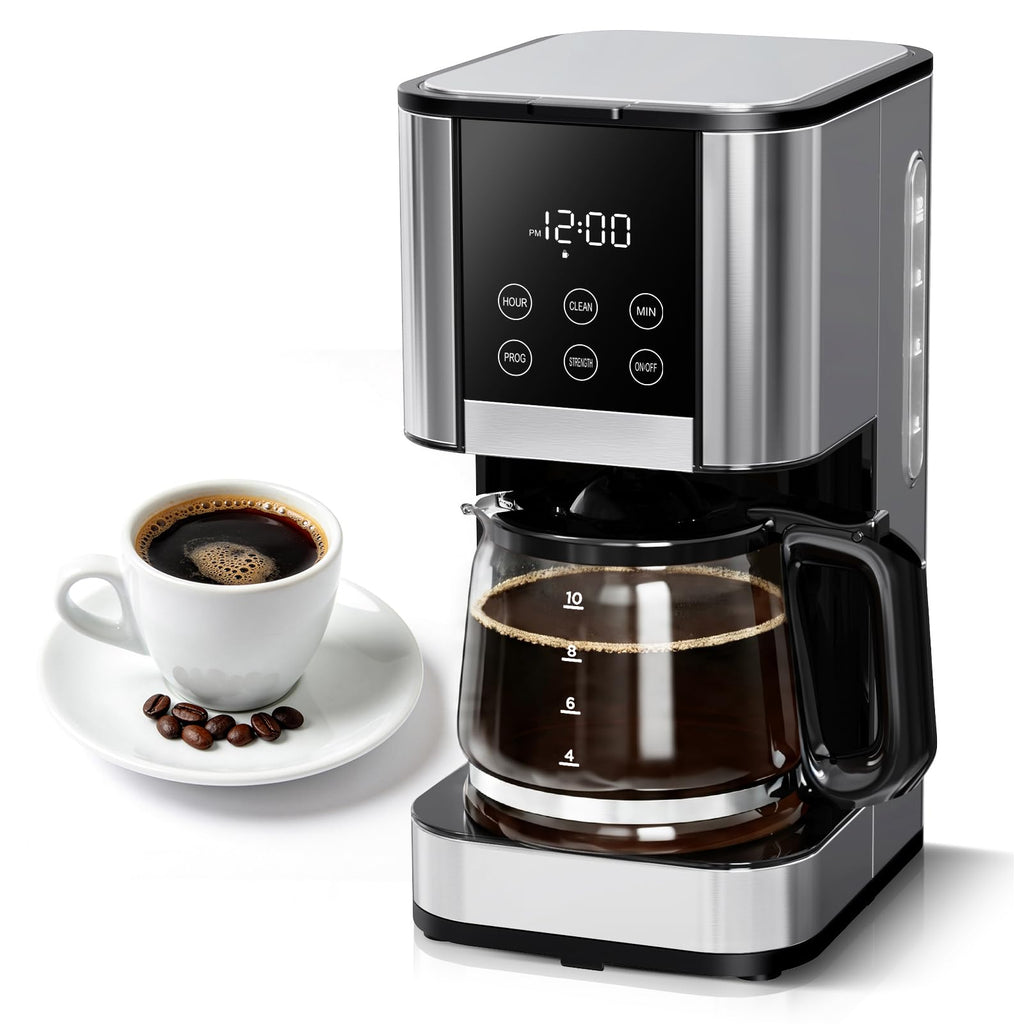 10 Cup Programmable Drip Coffee Maker with Glass Carafe N14699