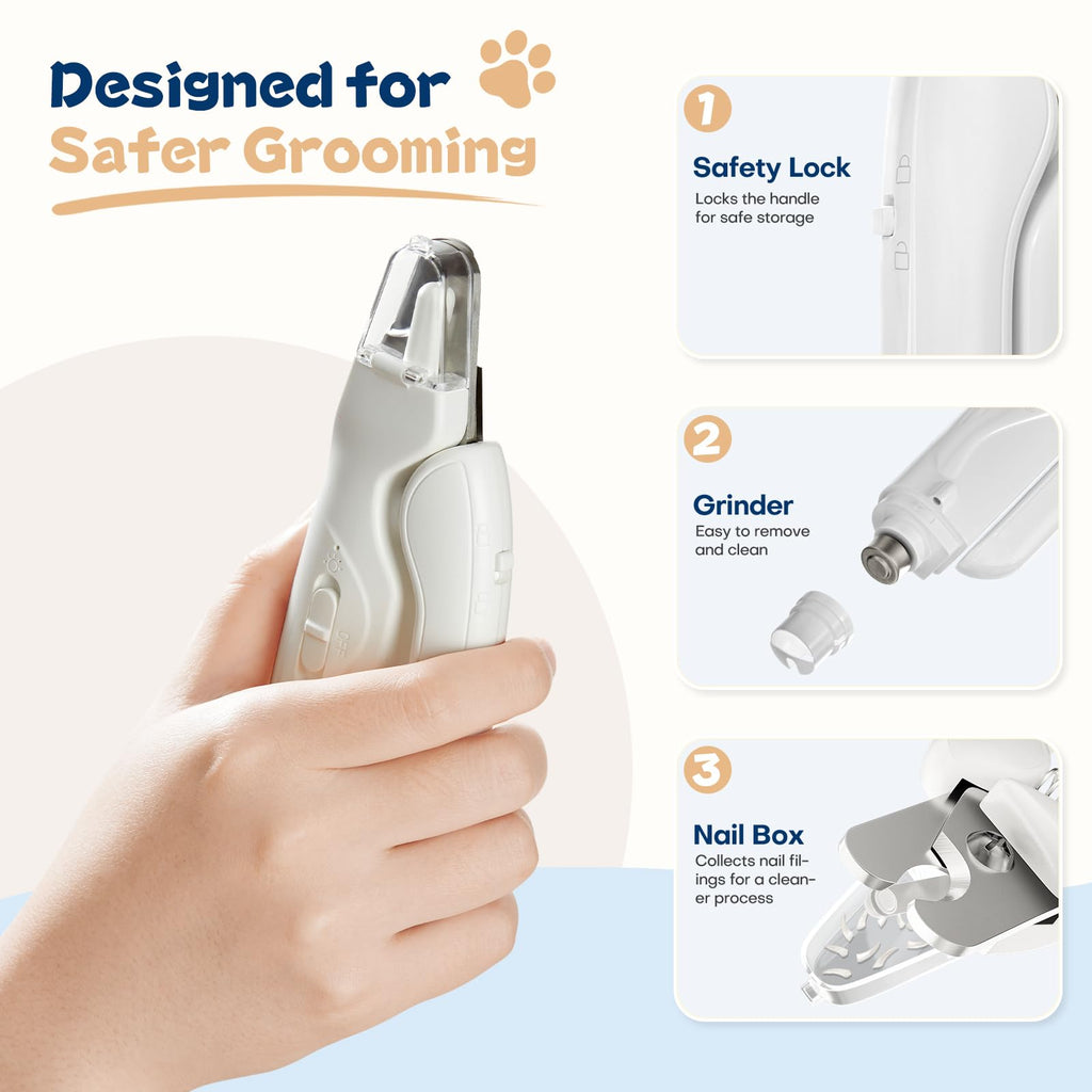 Dog Nail Clippers with Light and Dog Nail Grinder M8536