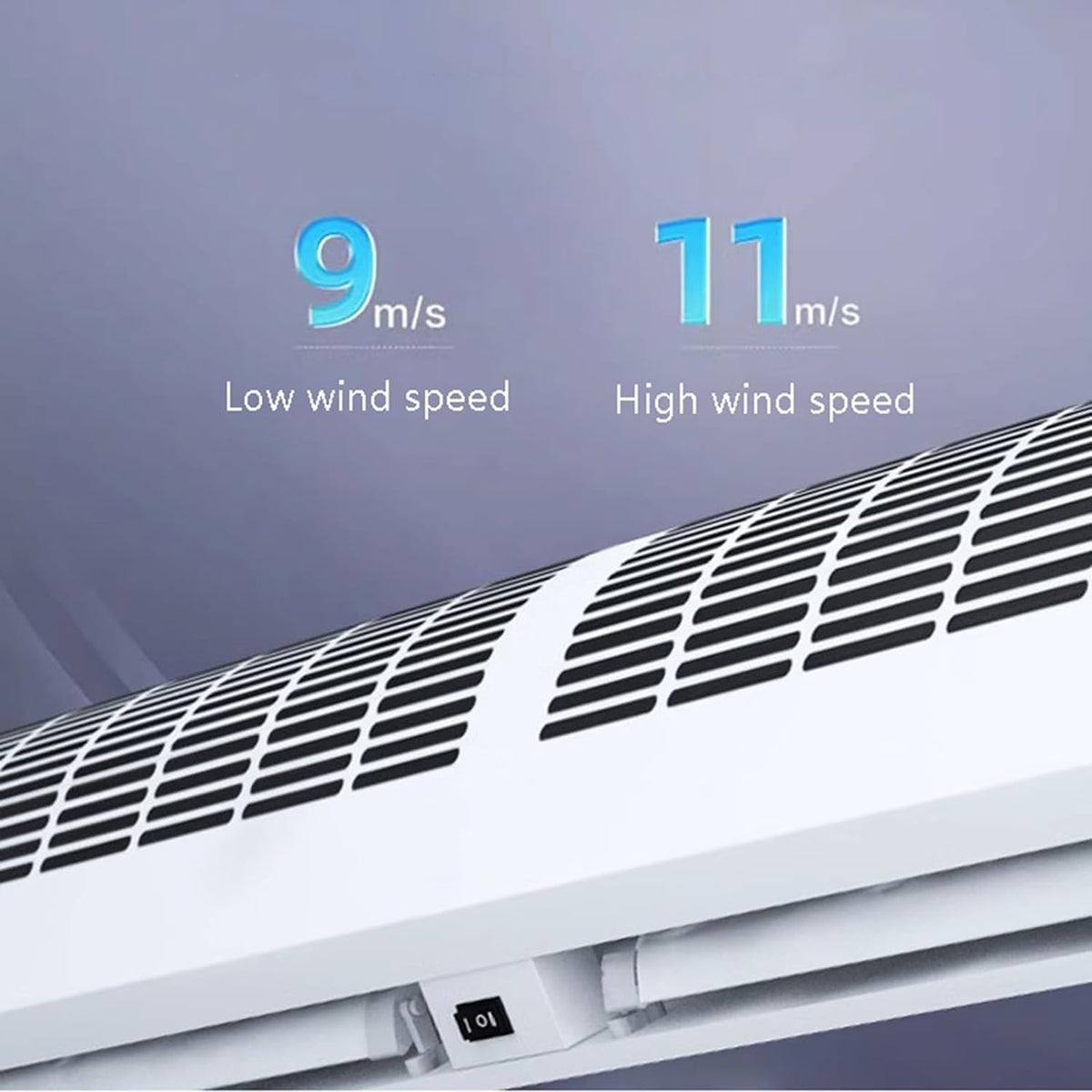 Wall-Mounted Air Curtain Fan with Remote Control I12274