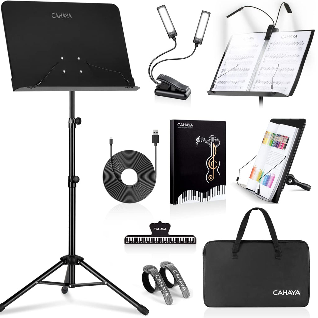 6 IN 1 Sheet Music Stand with Carrying Bag Metal Portable I139651
