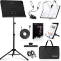 6 IN 1 Sheet Music Stand with Carrying Bag Metal Portable I139651