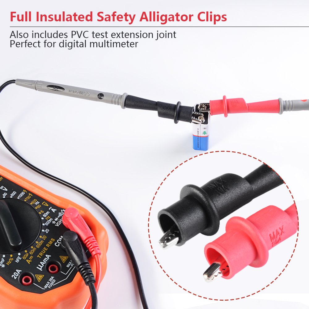 Multimeter Test Leads Set with Alligator Clips R85251