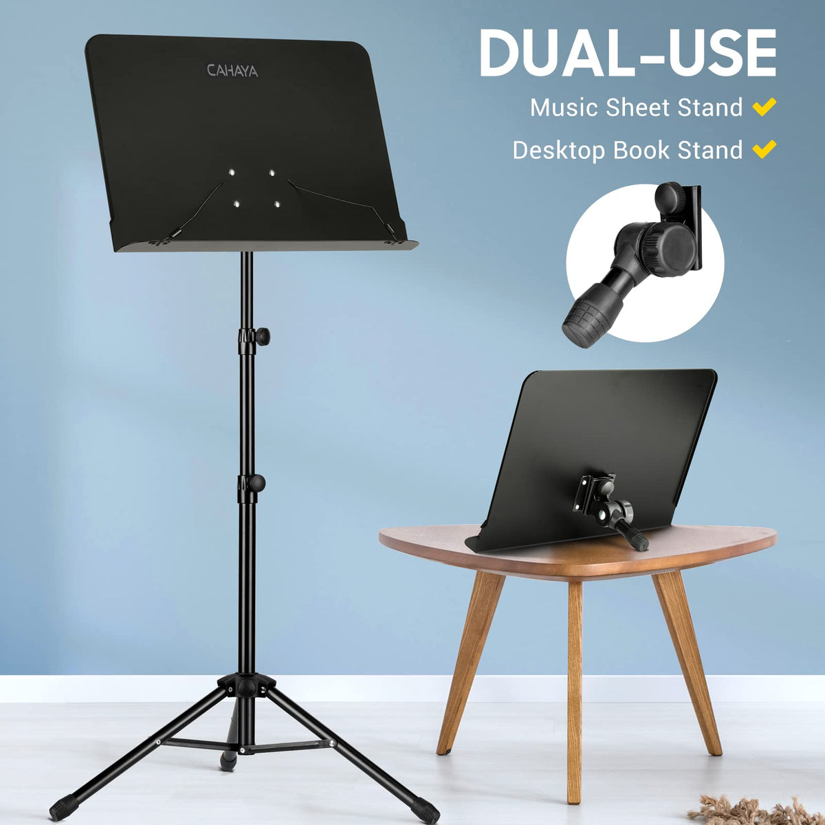 6 IN 1 Sheet Music Stand with Carrying Bag Metal Portable I139651