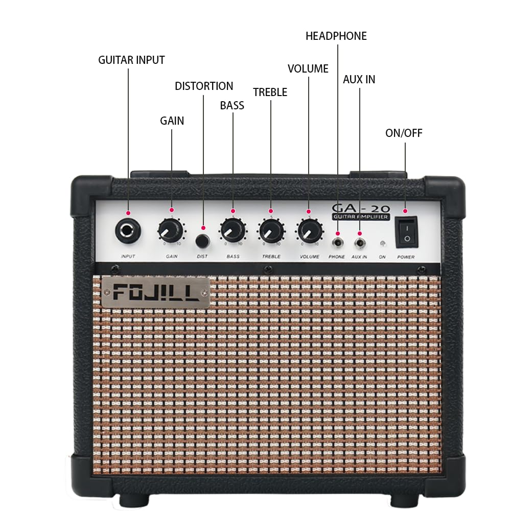 Fire Red Electric Guitar Kit Set with 20W Amplifier W4188
