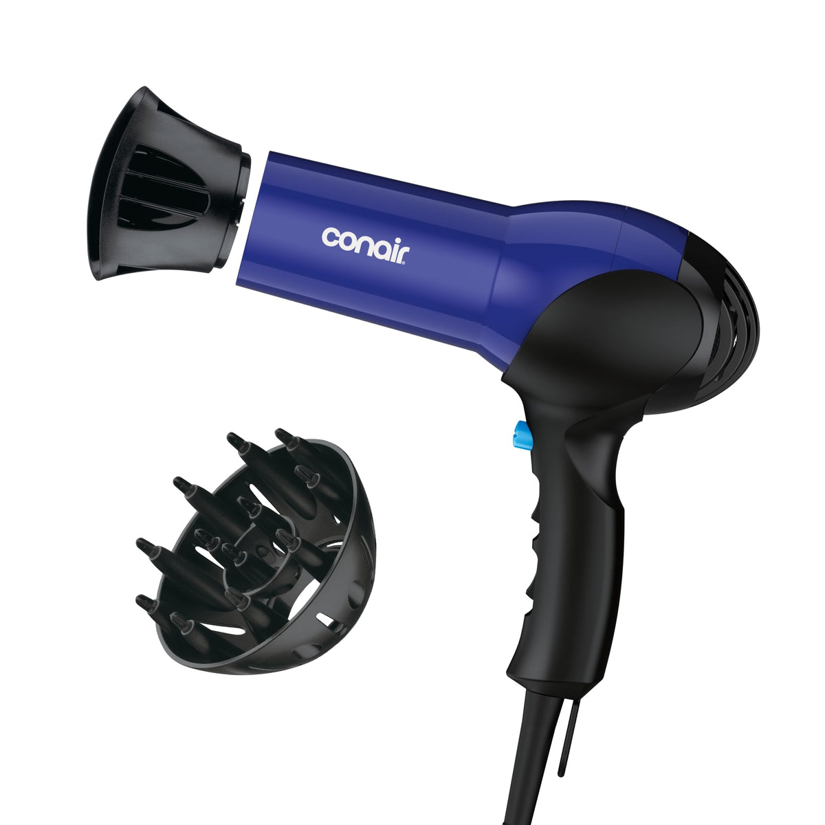 Lightweight 1875W Hair Dryer with Diffuser & Concentrator Attachments O27867