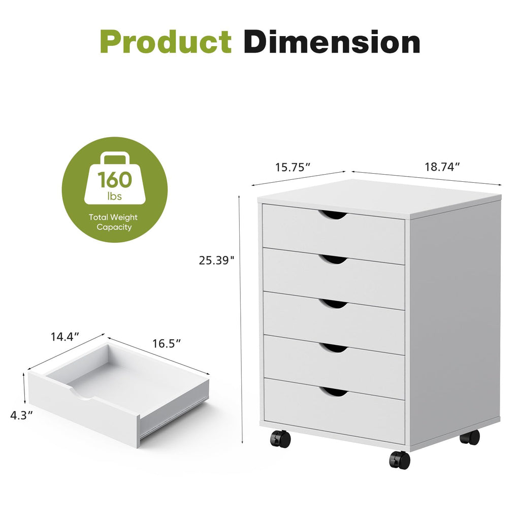 5 Drawer Wooden Dresser M911822