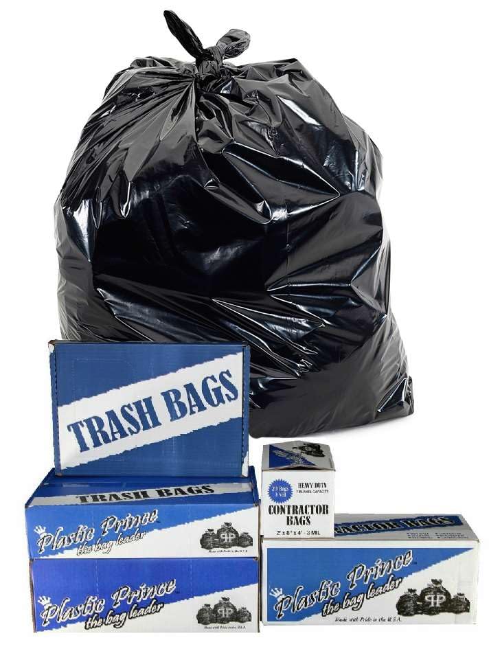 42 Gallon 2.5Mil Black Contractor Bags N726