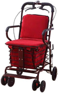 Folding Carbon Steel Rollator Walker Shopping Trolley A370