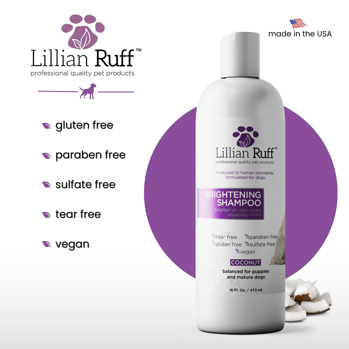 Brightening Dog Shampoo with Aloe & Provitamin B5 16oz L82339