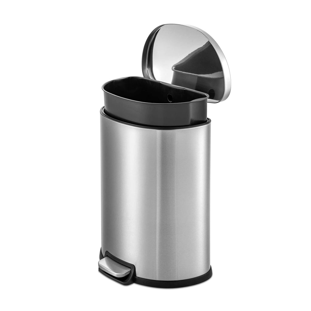 13.2 Gallon Stainless Steel Step-Up Trash Can M85407