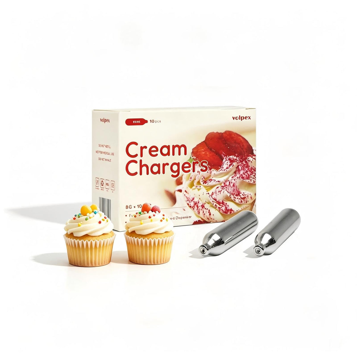 8g Whipped Cream Chargers Food Grade X72454