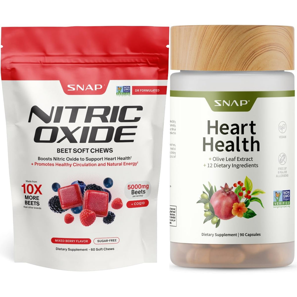 Nitric Oxide Beets Soft Chews + Heart Health Capsules F268
