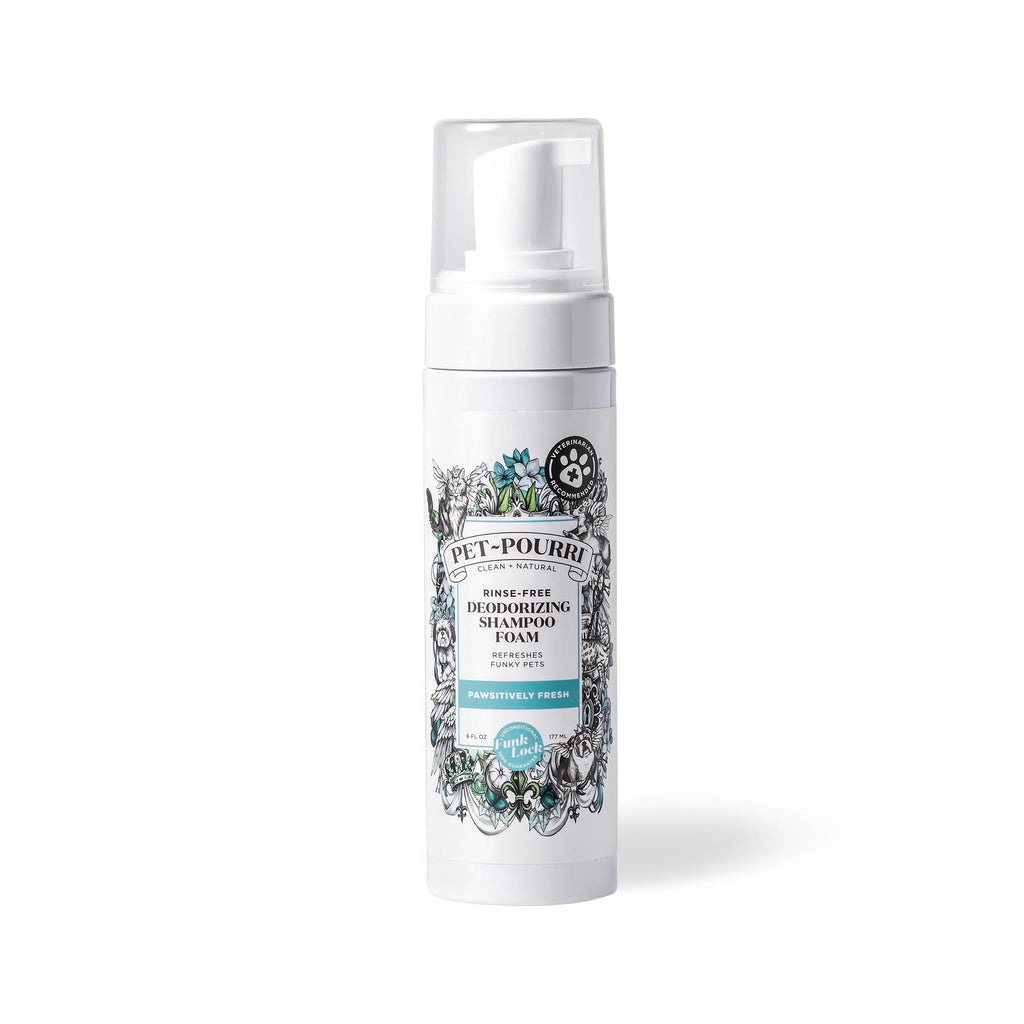 Rinse-Free Deodorizing Dry Shampoo for Dogs & Cats, 6 Fl Oz E115958