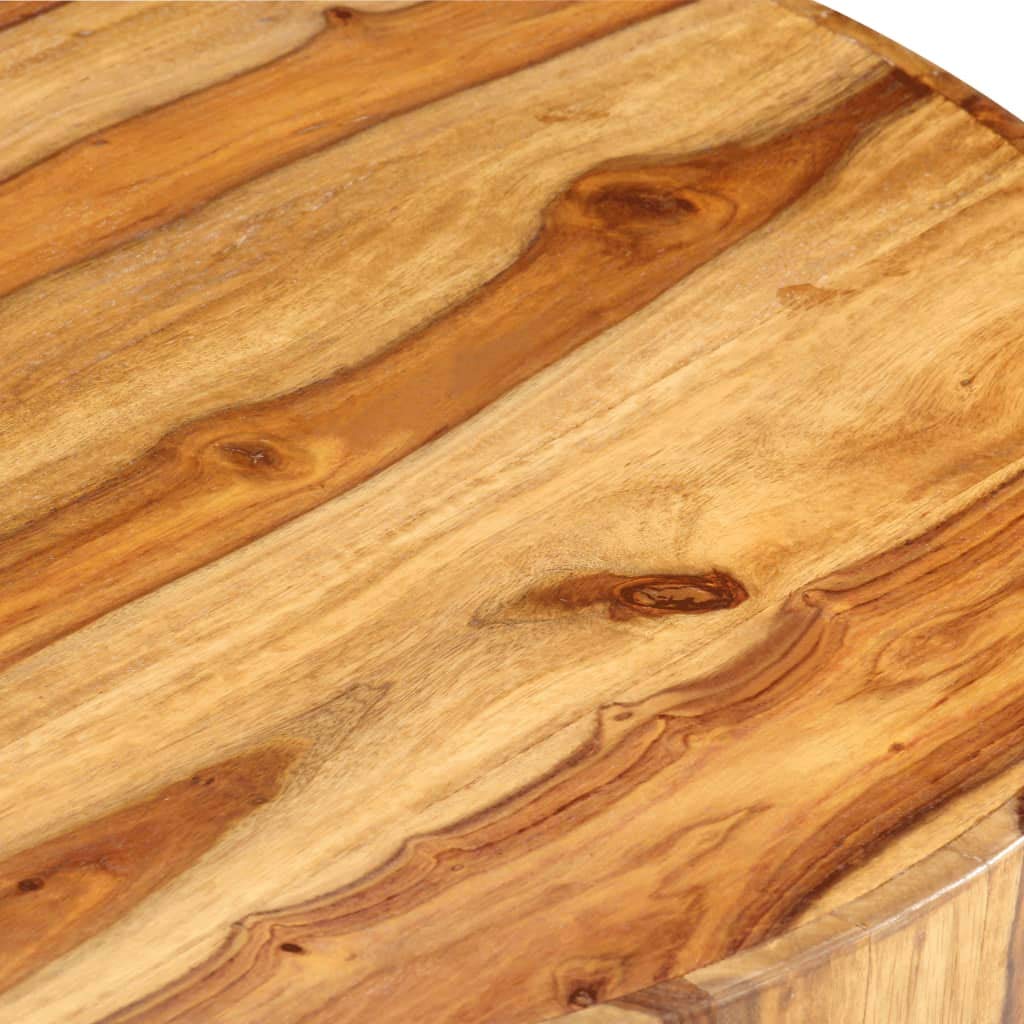 Round Wood Coffee Table with Storage Z147