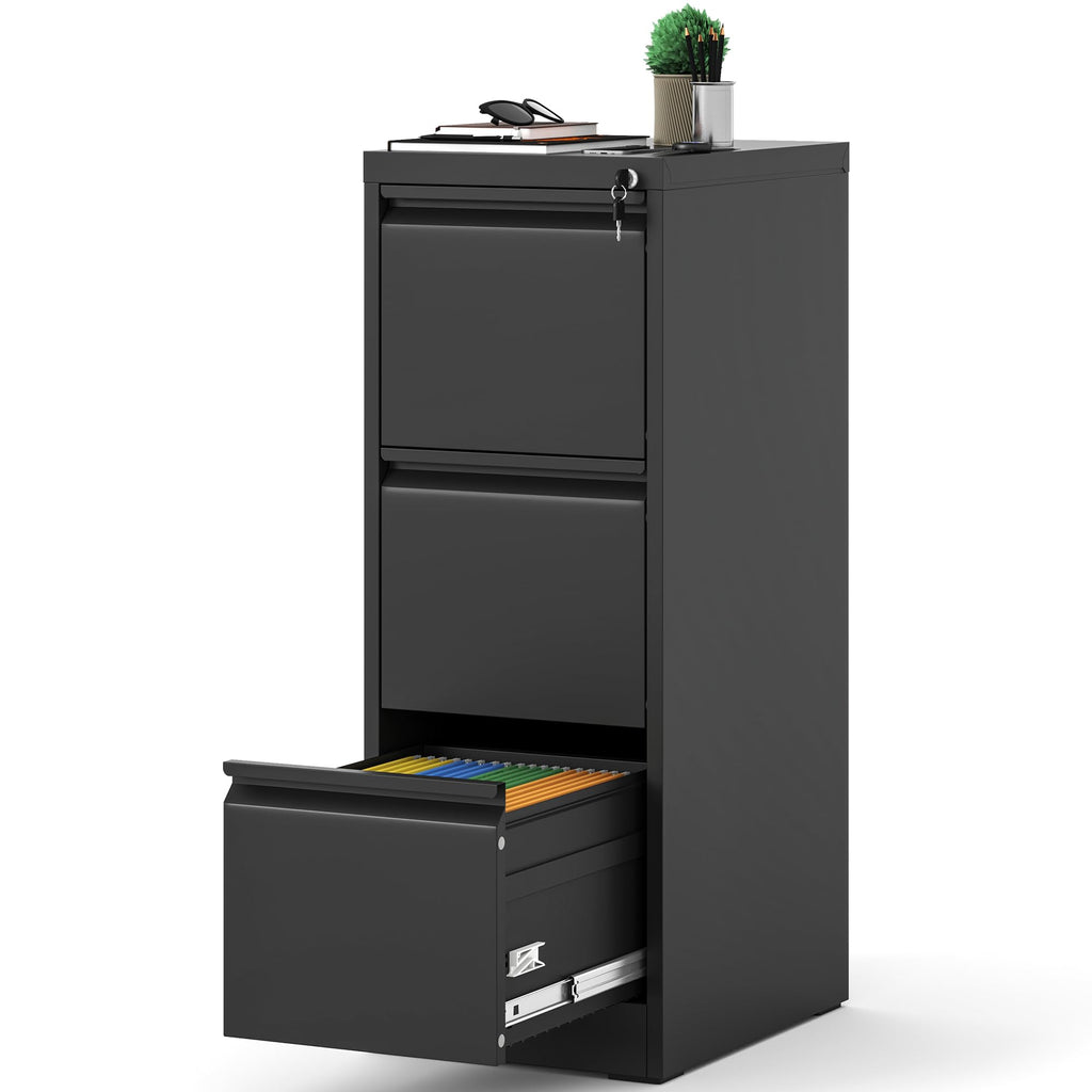 3 Drawer Metal File Cabinet with Lock J12029