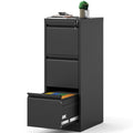 3 Drawer Metal File Cabinet with Lock J12029