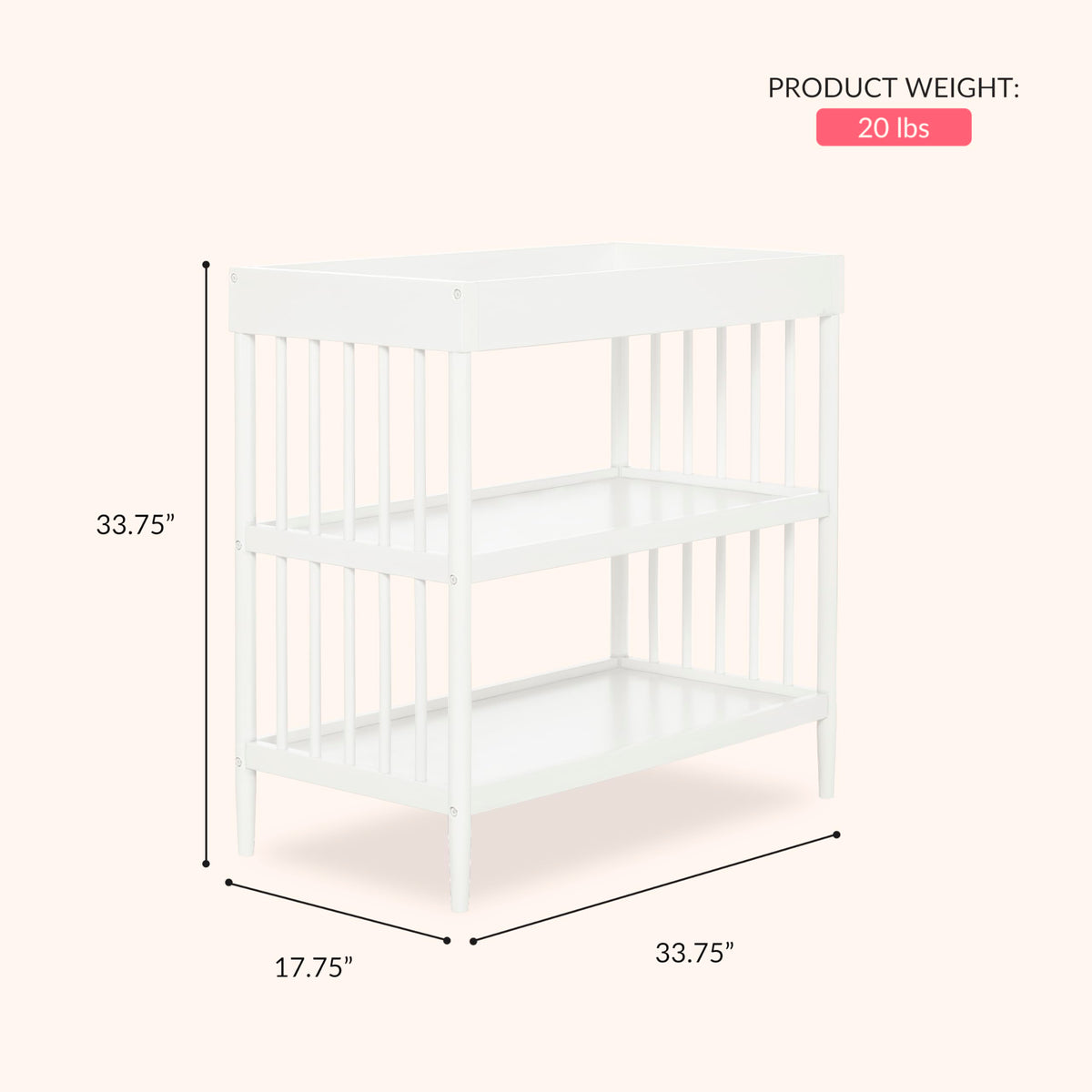 White Changing Table H17519