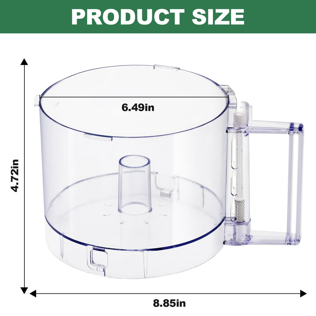 Food Processor Work Bowl 7-Cup with 4 Locking Tabs T5614