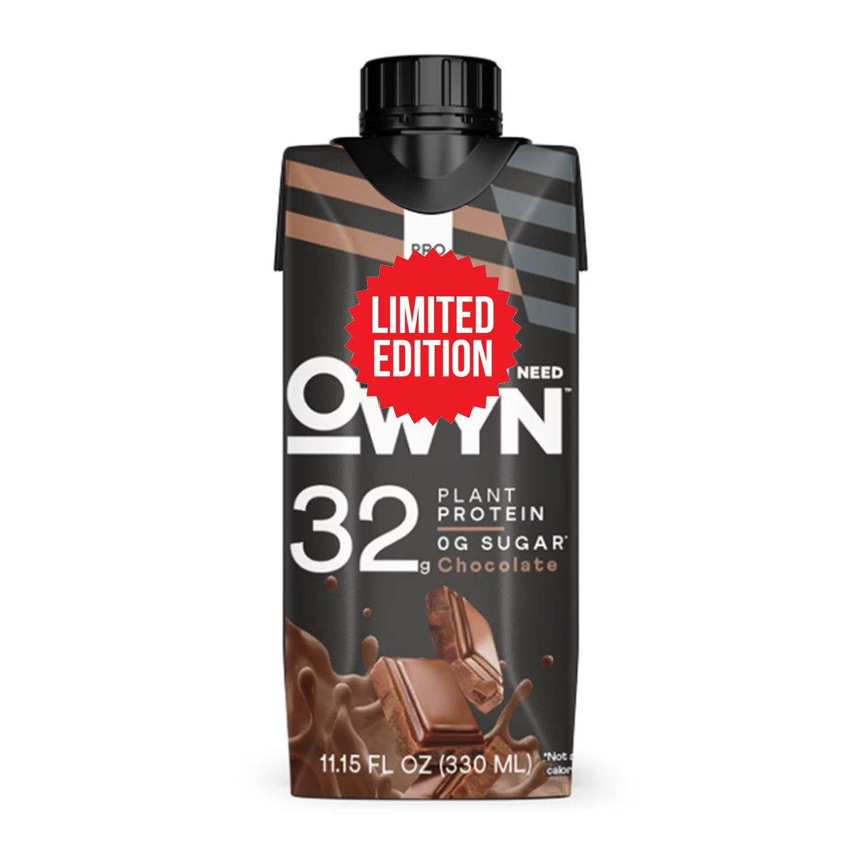 Chocolate Plant Protein Shakes 12 Pack 32g Protein Dairy-Free Zero Sugar F3136
