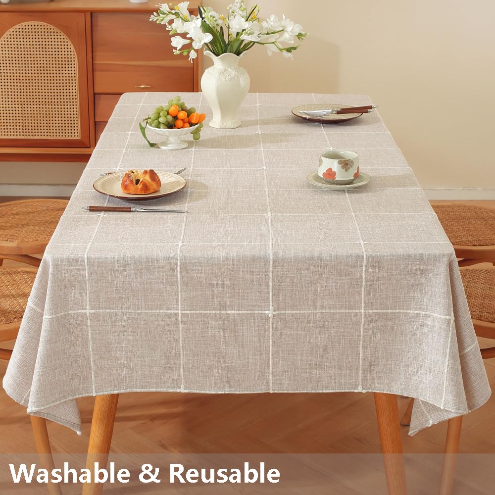 Square 52x52 Inch Washable Tablecloth N215