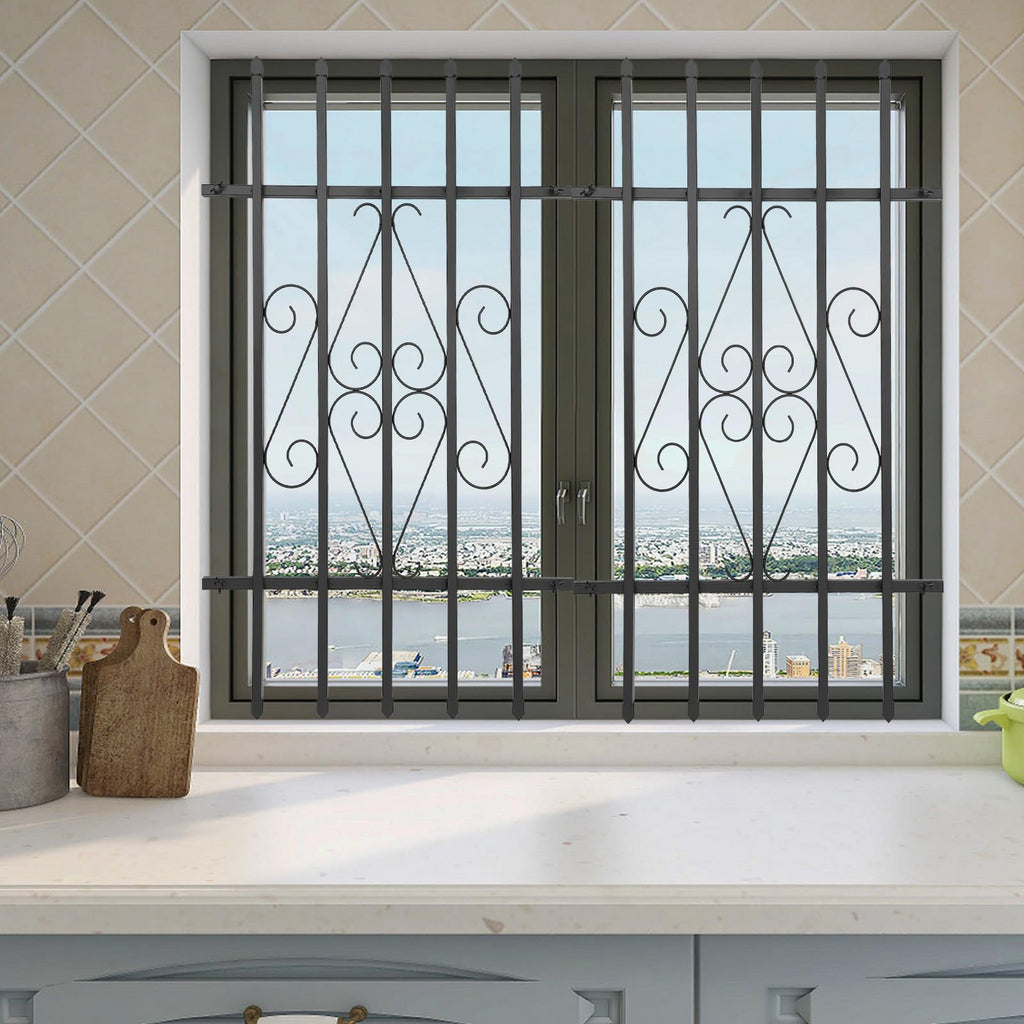 Window Security Bars Rust Resistant 24 x 36in Y759