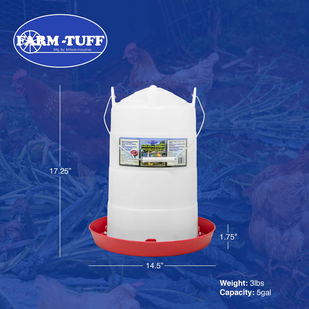 5 Gallon Plastic Poultry Waterer C3723