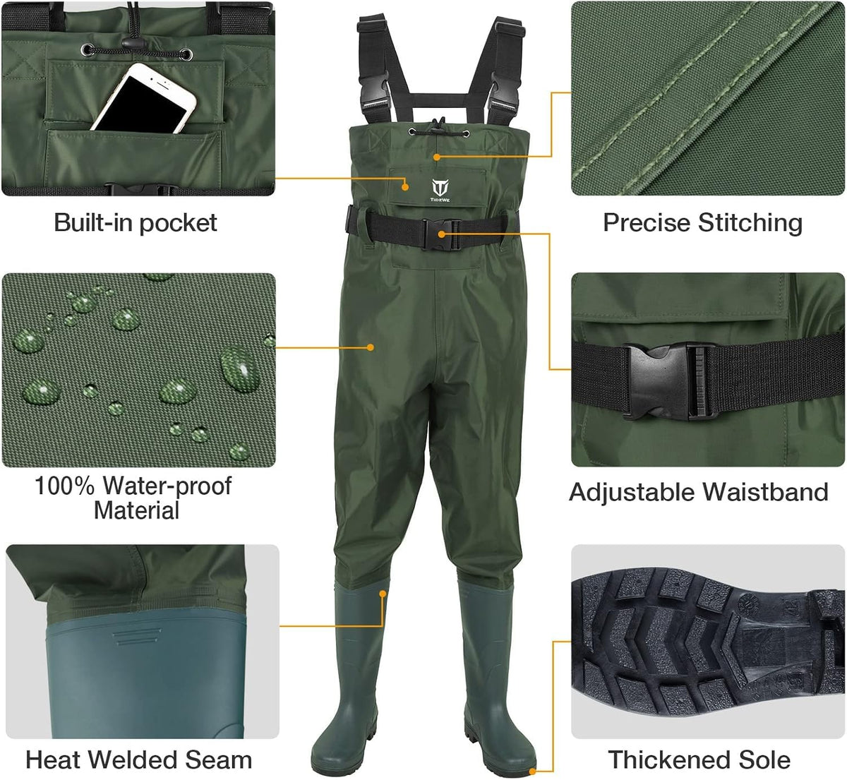 Waterproof Chest Waders G671174