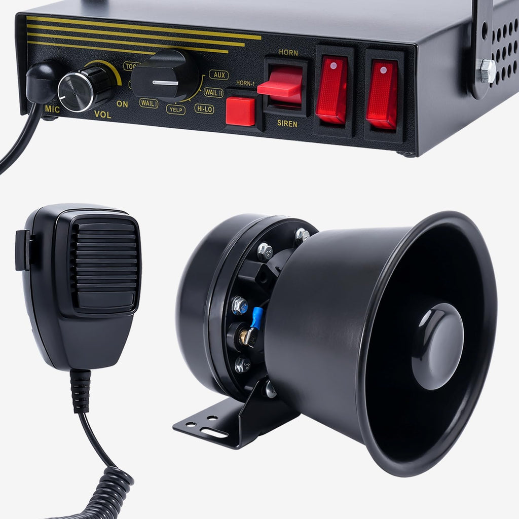 200W 12V 9 Tone Emergency Siren System M845