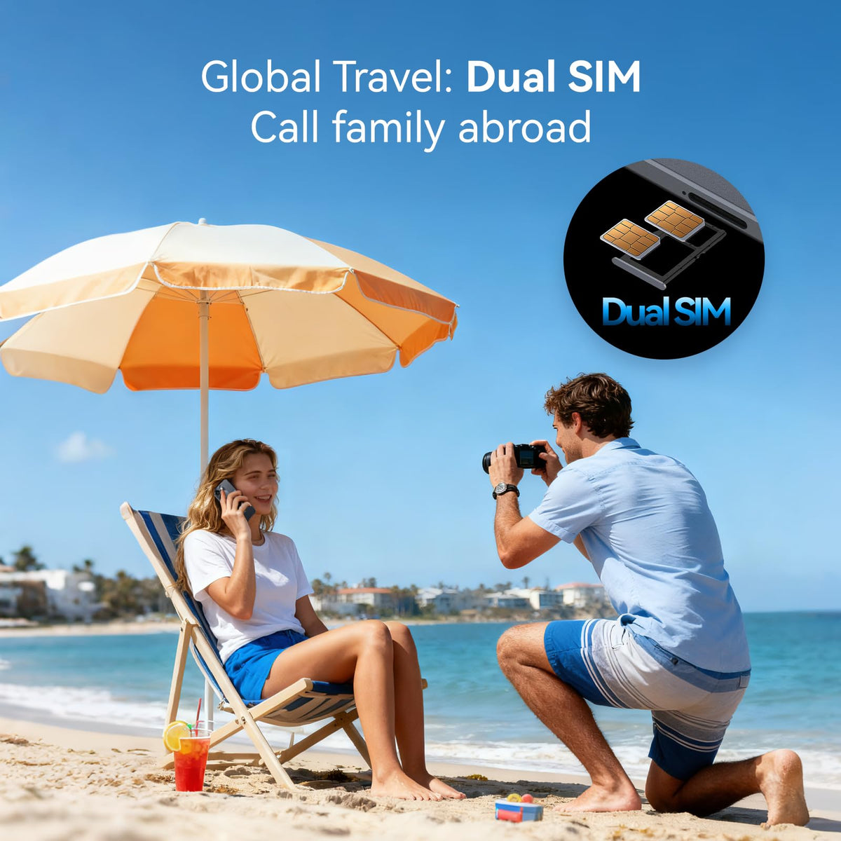 Ultra-Light 6.75" Big Screen 4G+64GB 13MP Dual Camera 4900mAh Android 14 Dual SIM Smartphone N433147