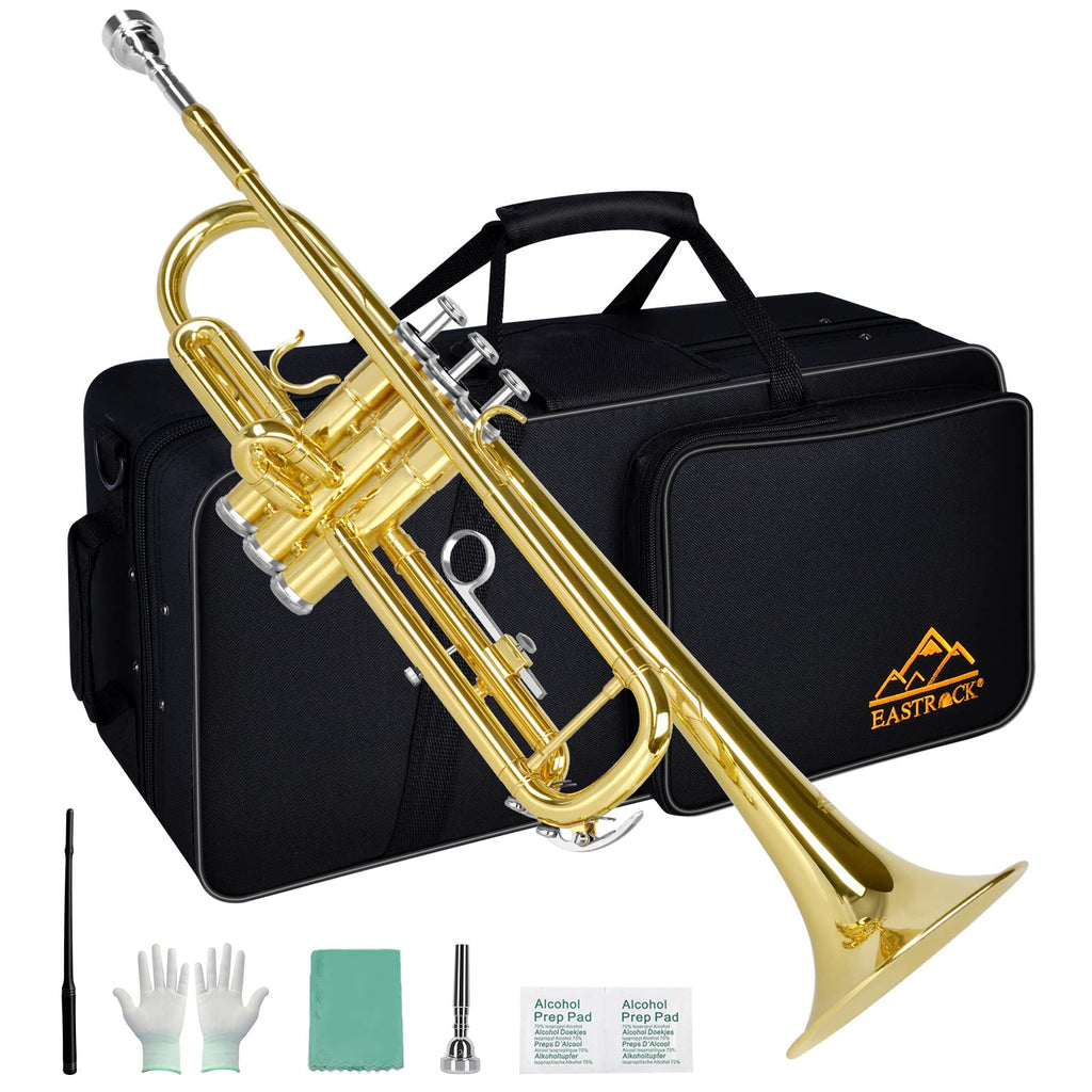 Bb Trumpet Set with Carrying Case, Gloves, 7C Mouthpiece and Cleaning Kit H84245