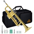 Bb Trumpet Set with Carrying Case, Gloves, 7C Mouthpiece and Cleaning Kit H84245