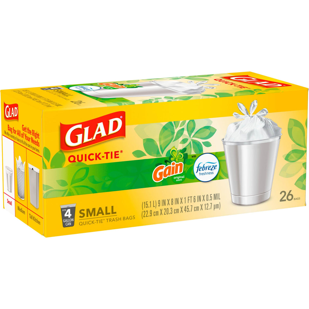 4 Gal 26 Count Trash Bags Pack of 6 W77540