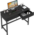 Black Wooden Computer Desk with Drawers G688809