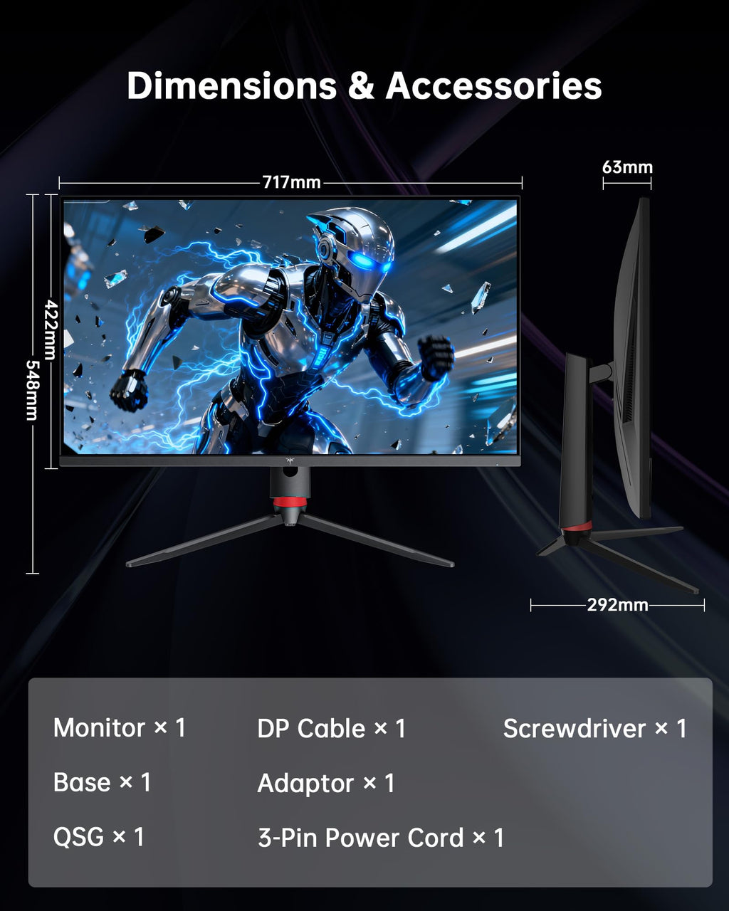32 Inch 4K 165Hz UHD Fast IPS Gaming Monitor H739