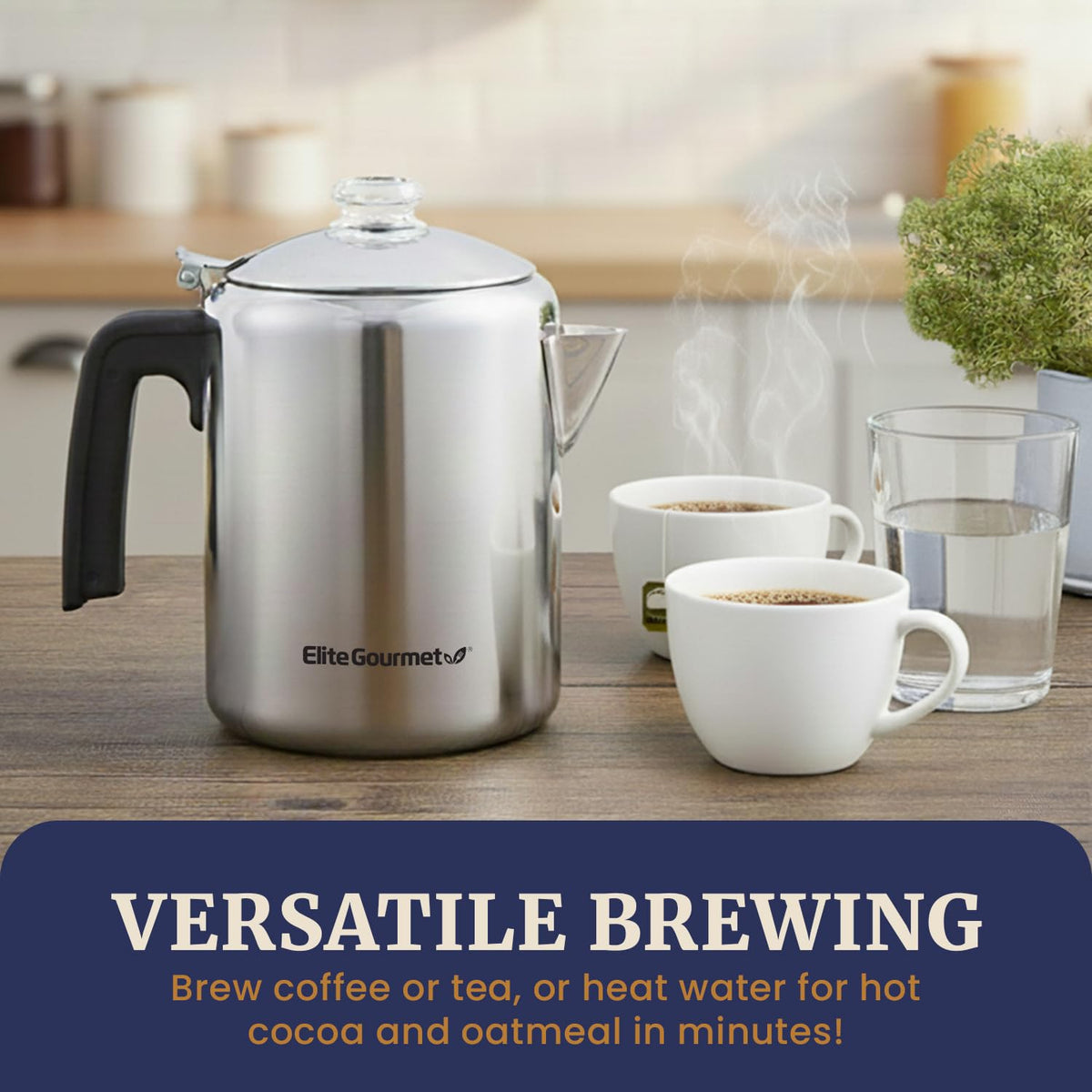 8-Cup Stovetop Coffee Percolator U95005