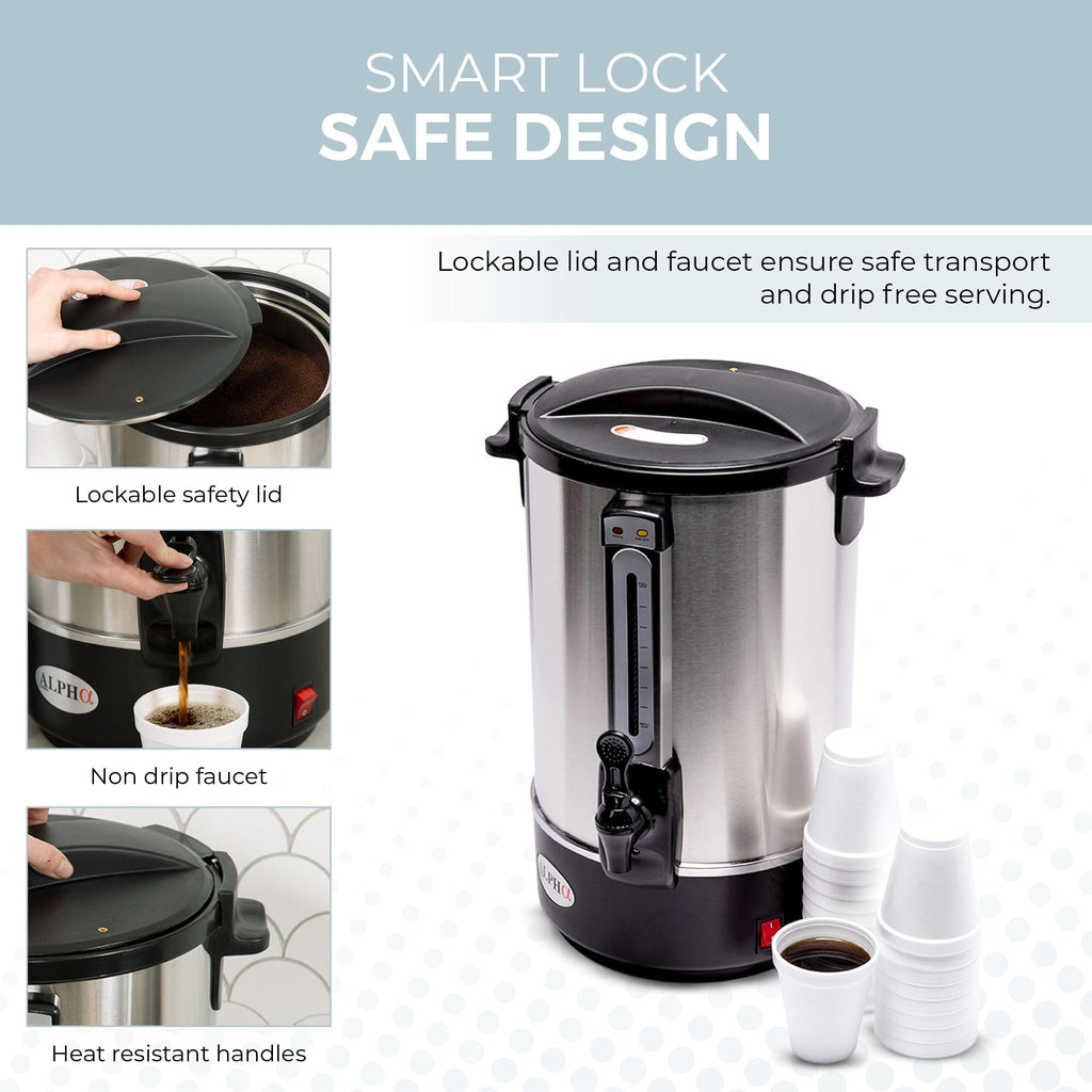 100 Cups Stainless Steel Electric Coffee Urn Q148066