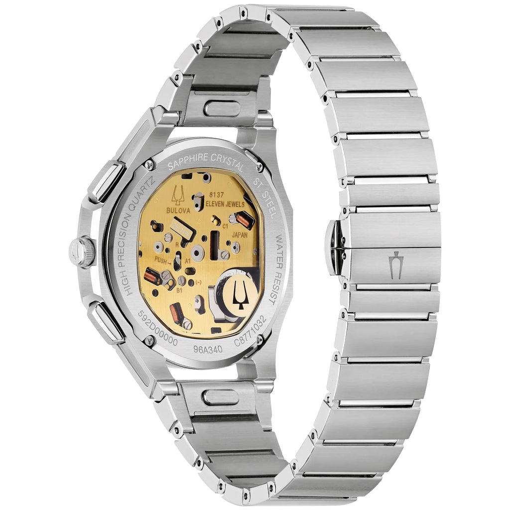 Brown Dial Stainless Steel Chronograph Watch Set 41.5mm D28764