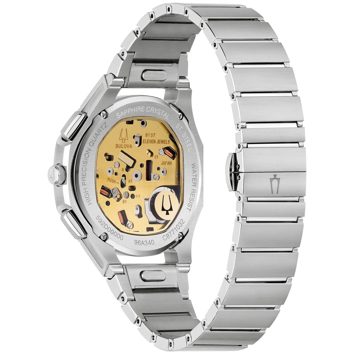 Brown Dial Stainless Steel Chronograph Watch Set 41.5mm D28764