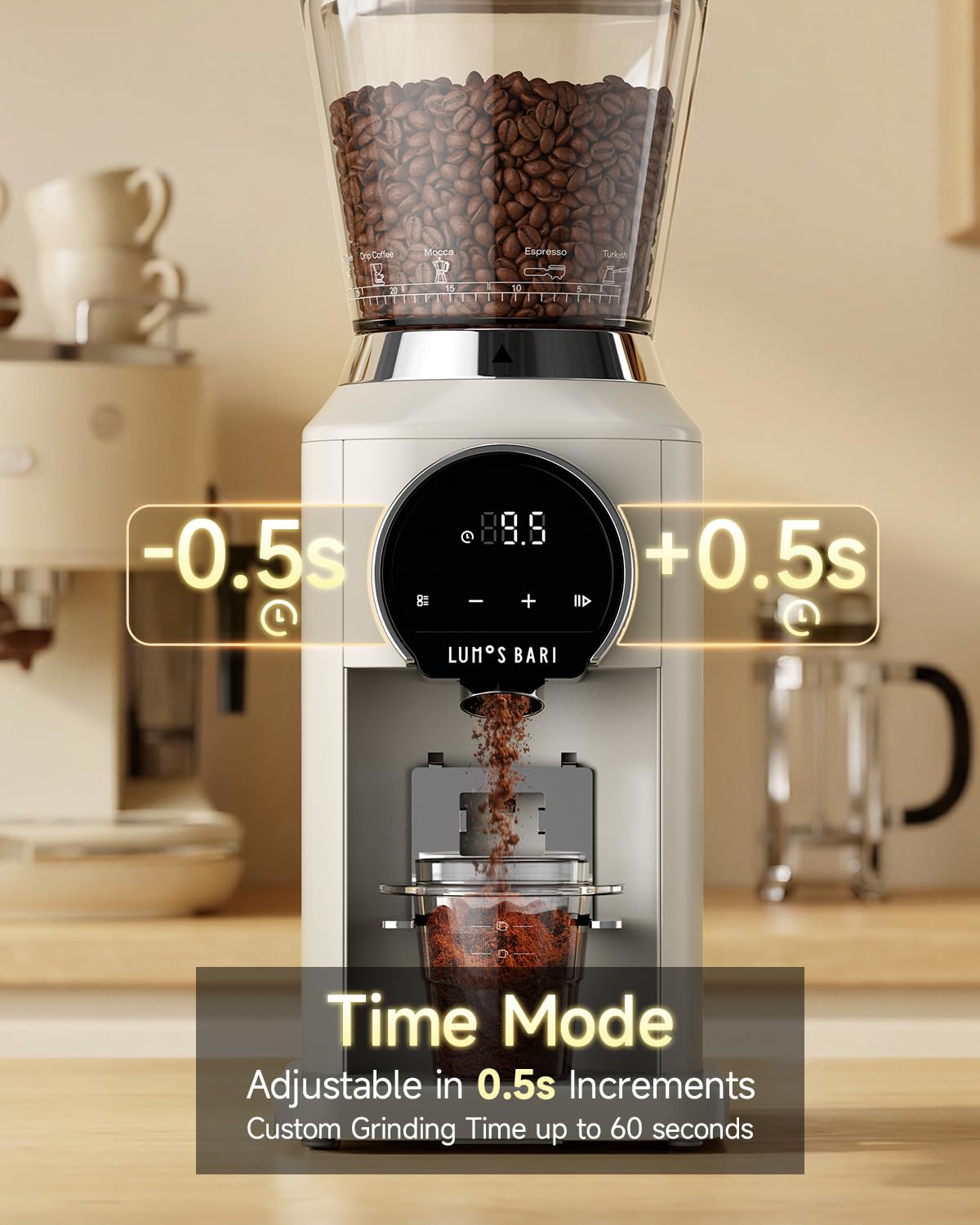 Conical Burr Coffee Grinder, 34 Settings X115