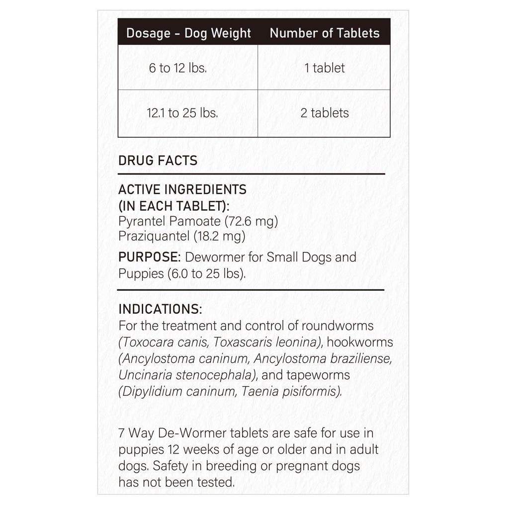 Puppies and Small Dogs Dewormer Chewables G8573